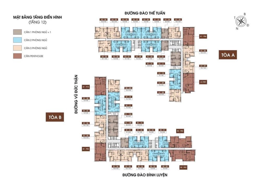 Căn hộ Ngoại giao Long Biên Central - 2PN, 3PN, Penthouse - Giá Tốt & Tiến Độ Linh Hoạt
