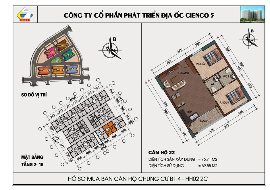 Chính chủ bán gấp căn hộ 77m2 Thanh Hà Cienco: View đẹp, Giá tốt