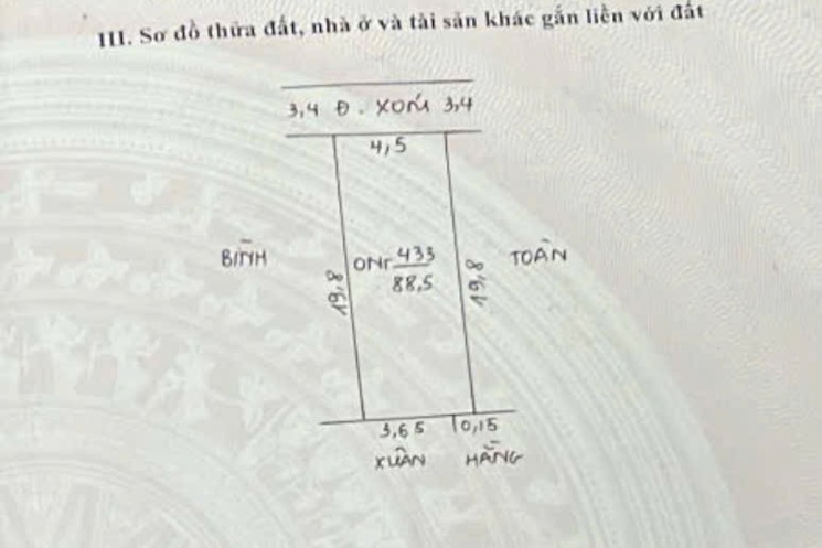 CHÍNH CHỦ CẦN BÁN LÔ ĐẤT 88,5M TẠI PHƯỢNG ĐỒNG-PHỤNG CHÂU-CHƯƠNG MỸ-HÀ NỘI