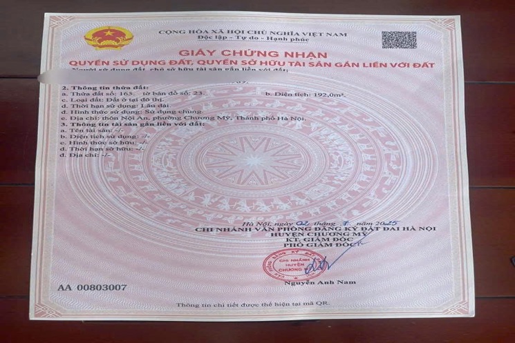 CHÍNH CHỦ CẦN BÁN LÔ ĐẤT 192M TẠI ĐẠI YÊN-CHƯƠNG MỸ-HÀ NỘI
TÁCH ĐƯỢC 2 LÔ