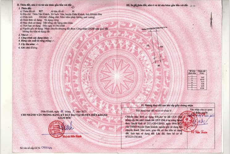 BÁN 2 LÔ ĐẤT THỔ CƯ LIỀN KỀ, GIÁ TỐT TẠI SUỐI TIÊN – DIÊN KHÁNH 🔥