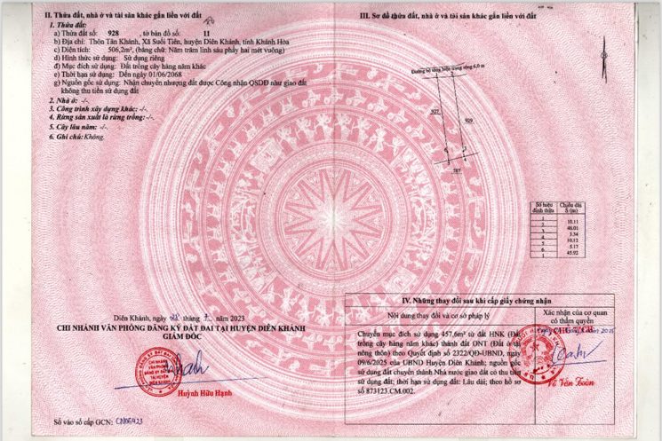 BÁN 2 LÔ ĐẤT THỔ CƯ LIỀN KỀ, GIÁ TỐT TẠI SUỐI TIÊN – DIÊN KHÁNH 🔥