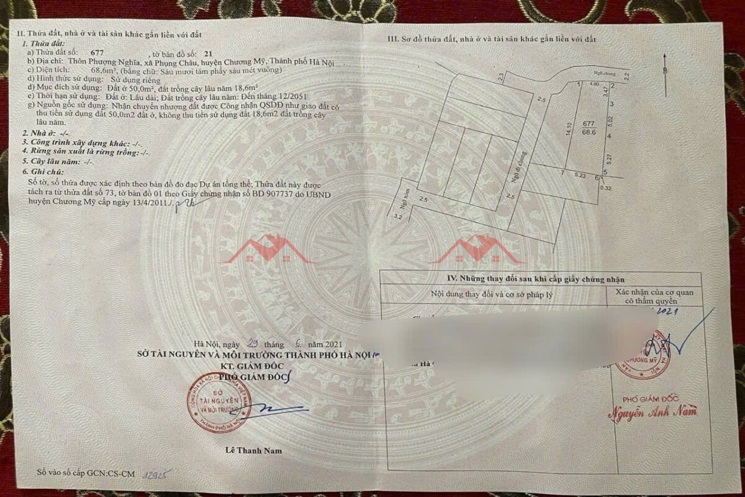 CHÍNH CHỦ CẦN BÁN LÔ ĐẤT 68,6M TẠI PHỤNG CHÂU-CHƯƠNG MỸ-HÀ NỘI