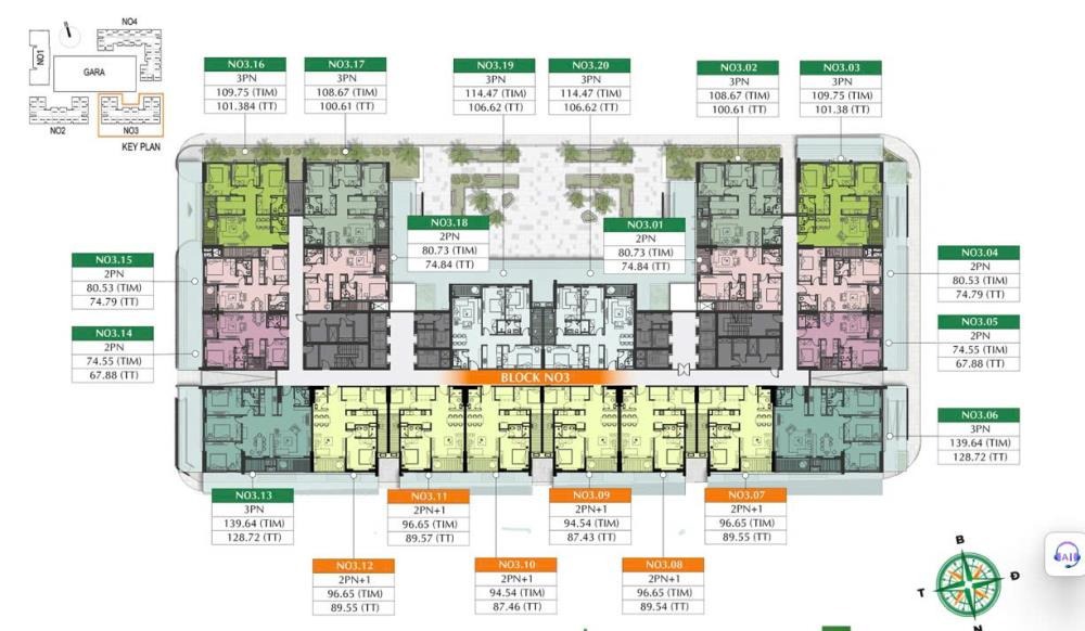 Sở Hữu Căn Hộ 3PN, 90m² View Đẹp Tại Linh Đàm - Giá Từ 70Tr/m²