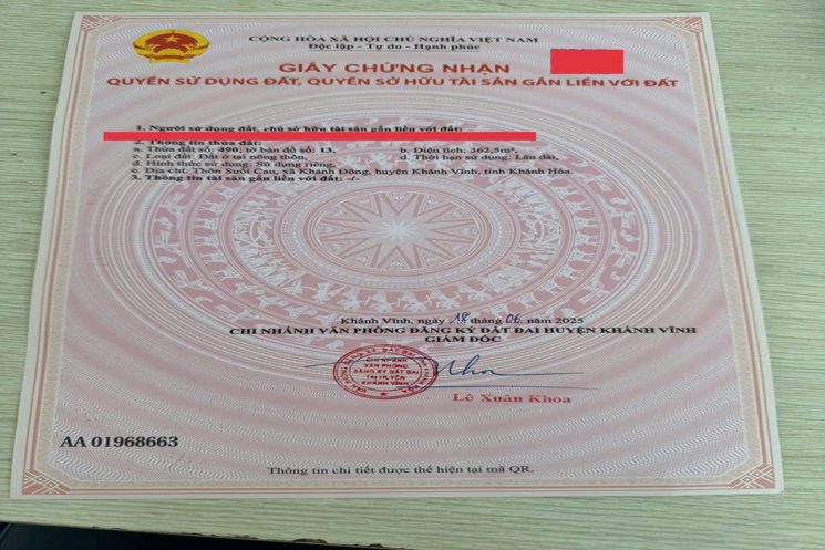BÁN LÔ ĐẤT FULL THỔ CƯ – HÀNG HIẾM KHÁNH ĐÔNG, KHÁNH VĨNH