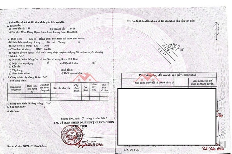 CHÍNH CHỦ BÁN LÔ ĐẤT ĐẸP KINH DOANH 120M TẠI LƯƠNG SƠN-HÒA BÌNH