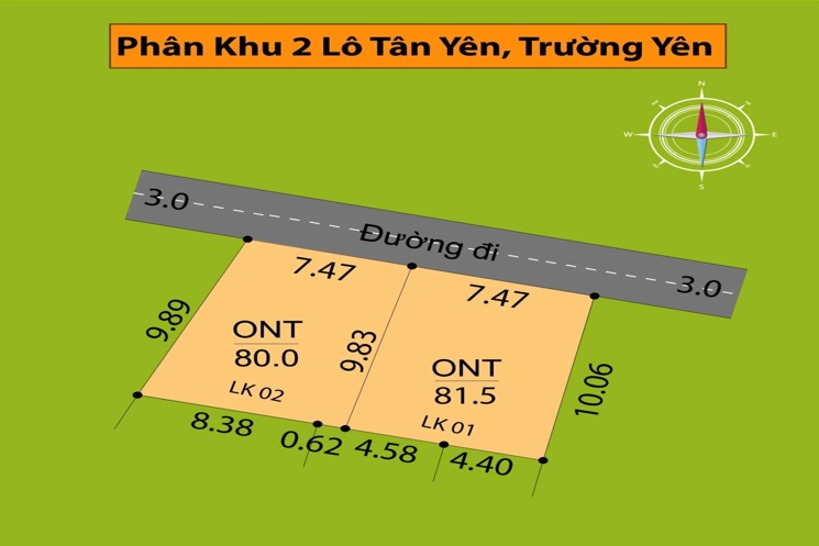 CHÍNH CHỦ BÁN LÔ ĐẤT ĐẸP 80M TẠI TRƯỜNG YÊN-CHƯƠNG MỸ-HÀ NỘI