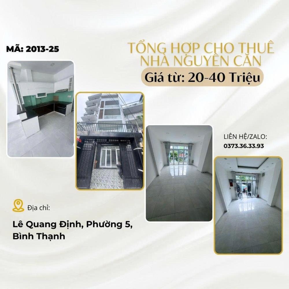 Cho Thuê Nhà Nguyên Căn Quận 10, Phú Nhuận, Bình Thạnh, Gò Vấp - Giá 20-40 Triệu/Tháng