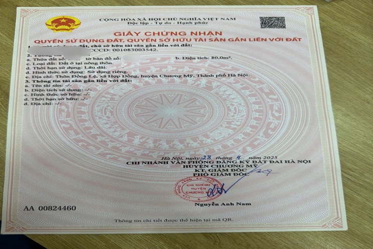 CHÍNH CHỦ BÁN LÔ ĐẤT ĐẸP 80M TẠI HỢP ĐỒNG-CHƯƠNG MỸ-HÀ NỘI