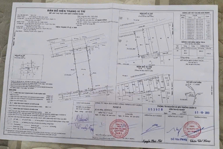 BÁN LÔ ĐẤT 2 MẶT TIỀN TRƯỚC SAU – THẠNH XUÂN 52 – Q.12 – NGANG KHỦNG 16M – CHỈ 25 TỶ