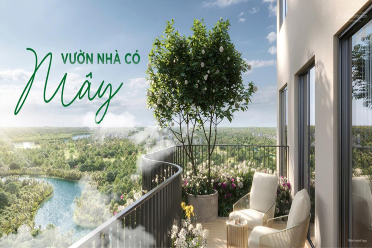Bán căn hộ 3PN Eco Retreat Long An, view BT Đảo, có vườn mây, chỉ 4.6 tỷ, TT 25% nhận nhà