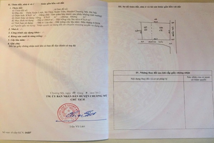 SIÊU PHẨM 876M TẠI XUÂN LINH-THỦY XUÂN TIÊN-CHƯƠNG MỸ-HÀ NỘI