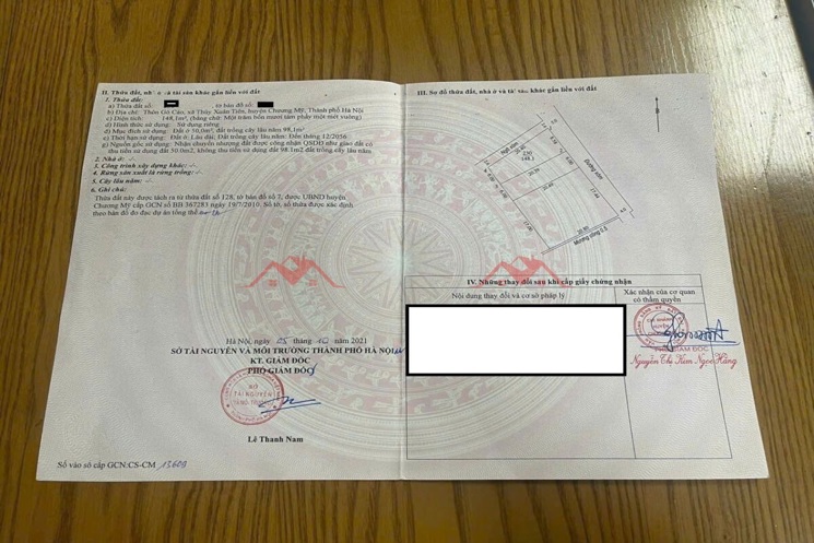 HÀNG FO BÁN LÔ GÓC 148,1M TẠI THỦY XUÂN TIÊN-CHƯƠNG MỸ-HÀ NỘI