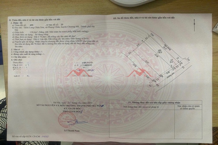 LÔ ĐẤT ĐẸP NHẤT NHÌ 130,4M TẠI PHỤNG CHÂU-CHƯƠNG MỸ-HÀ NỘI