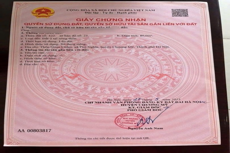 HÀNG FO 80M TẠI QUAN CHÂM-PHÚ NGHĨA-CHƯƠNG MỸ-HÀ NỘI CÁCH KHU CÔNG NGHIỆP PHÚ NGHĨA CHỈ 300M