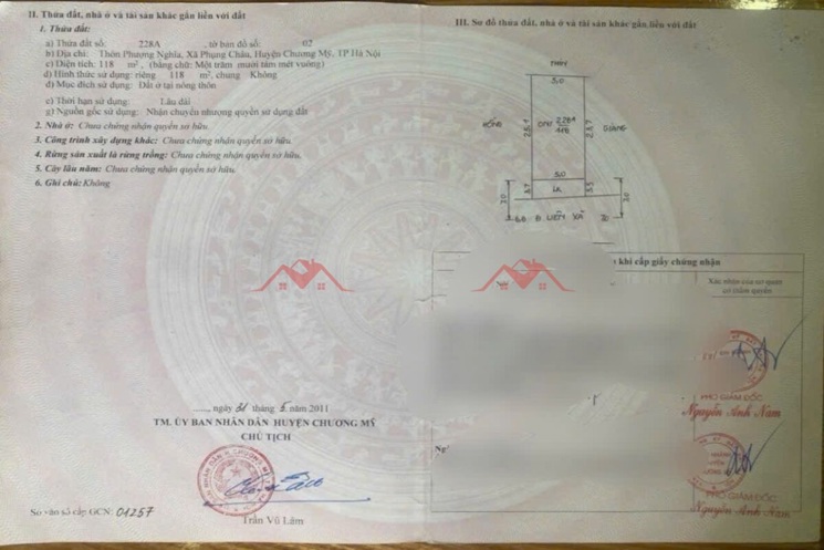 BÁN LÔ ĐẤT TRỤC CHÍNH KINH DOANH 118M TẠI PHỤNG CHÂU-CHƯƠNG MỸ-HÀ NỘI