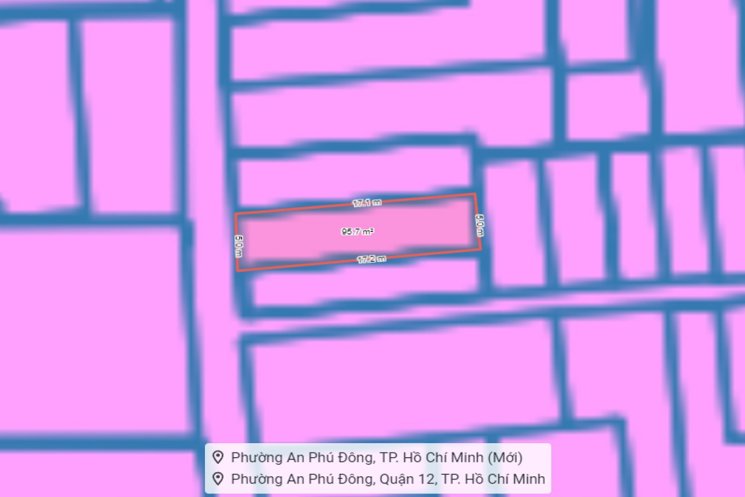 Đất Vuông HXH tránh 95m2 – An phú đông 3 Q12