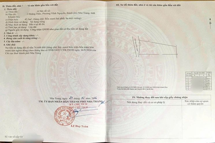 BÁN NHÀ HẺM HOÀNG DIỆU VĨNH NGUYÊN GIÁ 1ty8