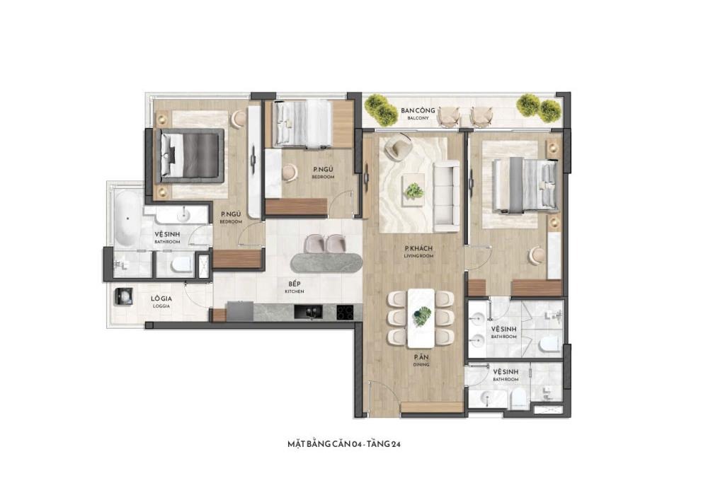 Bán Căn Hộ 2PN, 2WC Phạm Văn Đồng, Bắc Từ Liêm - View Đẹp, Tiện Lợi