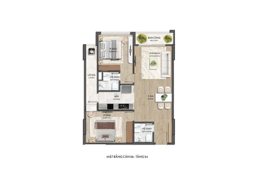 Bán Căn Hộ 2PN, 2WC Phạm Văn Đồng, Bắc Từ Liêm - View Đẹp, Tiện Lợi
