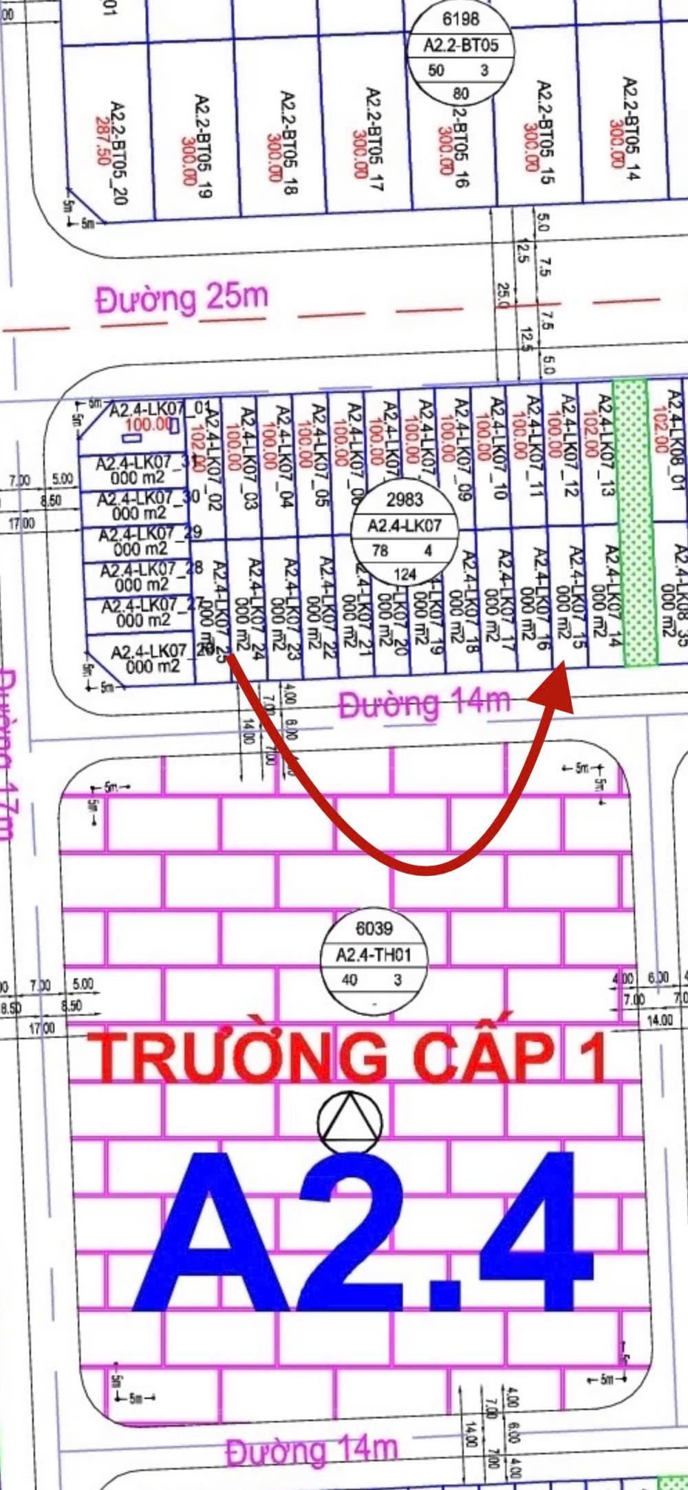 Bán Liền Kề Thanh Hà Đẹp Nhất - A2.4-LK7, View Trường Victoria