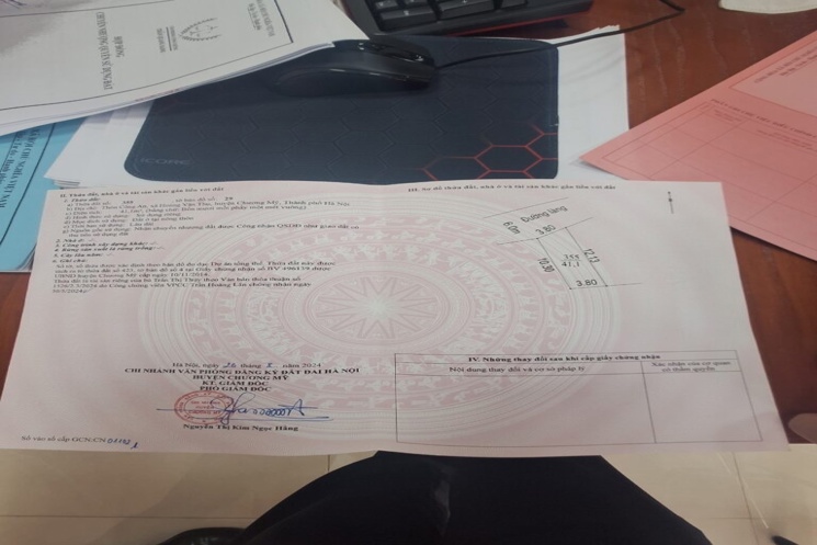 HÀNG FO CHÍNH CHỦ BÁN LÔ ĐẤT 41,1M TẠI HOÀNG VĂN THỤ-CHƯƠNG MỸ-HÀ NỘI