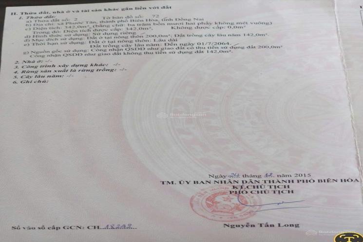 Bán nhà chính chủ thổ cư, mặt tiền kinh doanh. Tiện ích đầy đủ  Phước Tân, Thành phố Biên Hòa, Đồng