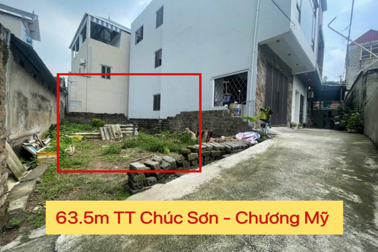 CHÍNH CHỦ BÁN LÔ ĐẤT 63,5M TẠI TT CHÚC SƠN-CHƯƠNG MỸ-HÀ NỘI