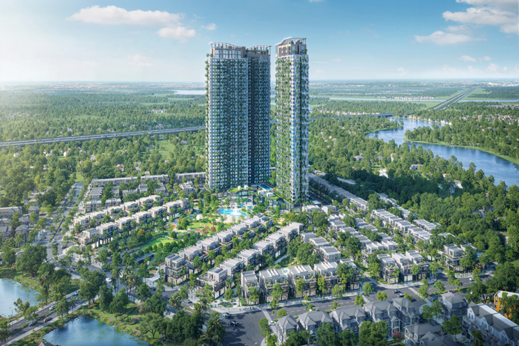 Căn hộ 2phòng ngủ Eco Retreat Ecopark Long An giá gốc CĐT 3,9 tỷ (gồm VAT+KPBT), view biệt thự đảo
