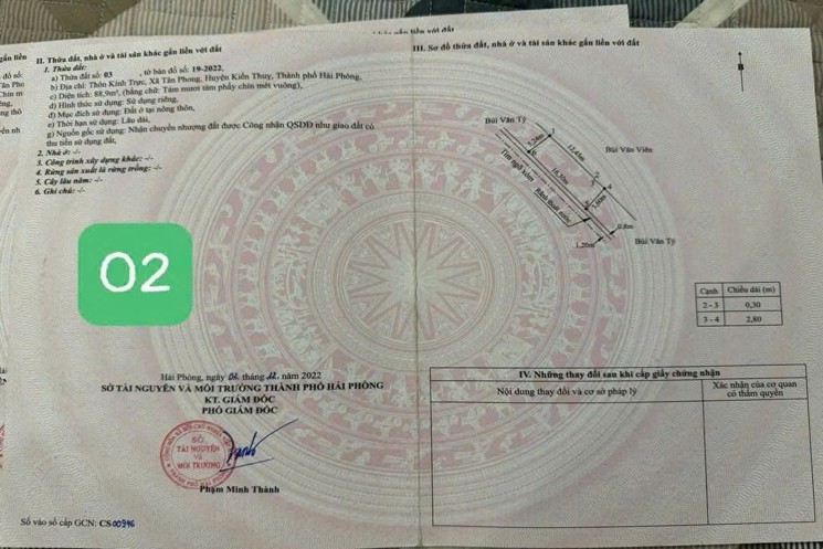 9xx tr 88.9m2 Kính Trực Tân Phong Zalo 0567222555