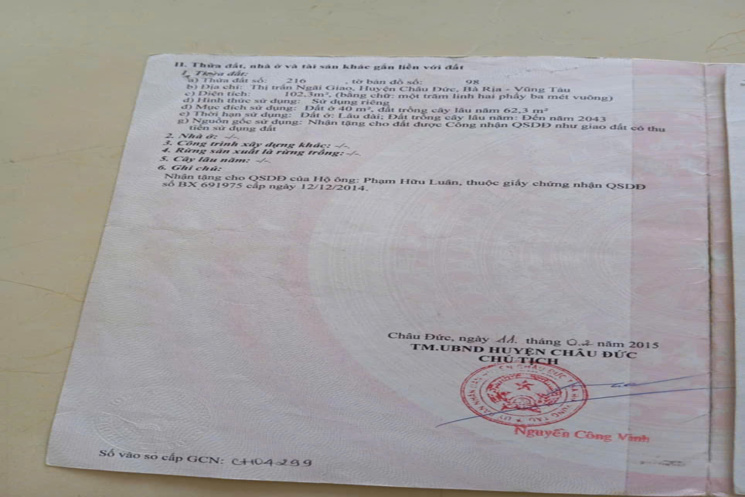 Chủ cần bán căn nhà mt nguyênc văn trổi xã Ngãi giao- hcm