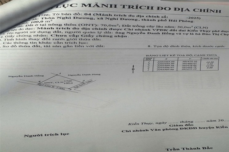 590 tr 100m2 Nghi Dương Kiến Thụy Zalo 0567222555
