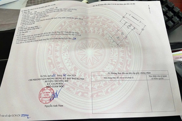 CHÍNH CHỦ BÁN LÔ ĐẤT 67,4M TẠI TÂN TIẾN-CHƯƠNG MỸ-HÀ NỘI CHÍNH CHỦ BÁN LÔ ĐẤT 67,4M TẠI TÂN TIẾN-CHƯƠNG MỸ-HÀ NỘI