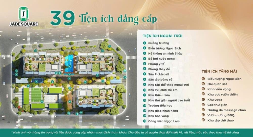 Jade Square Cổ Nhuế: Sở Hữu Căn Hộ 2PN Chỉ Từ 1.x Tỷ - Ưu Đãi Đến 3% + CK 9%