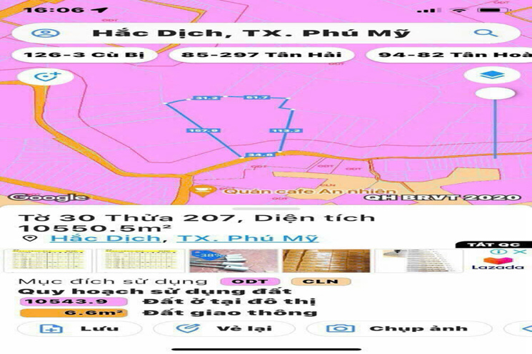 Chủ cần bán gấp 25.000m2 đất tại Phường Tân Thành- HCM(