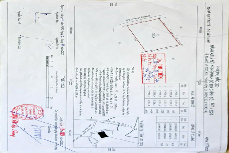 Chủ cần bán gấp 25.000m2 đất tại Phường Tân Thành- HCM(