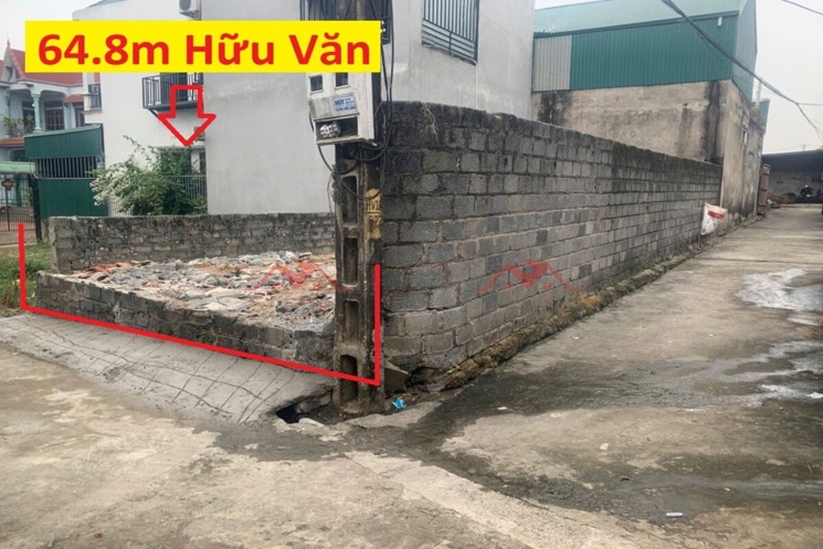 CHÍNH CHỦ BÁN LÔ ĐẤT 64,8M TẠI HỮU VĂN-CHƯƠNG MỸ-HÀ NỘI