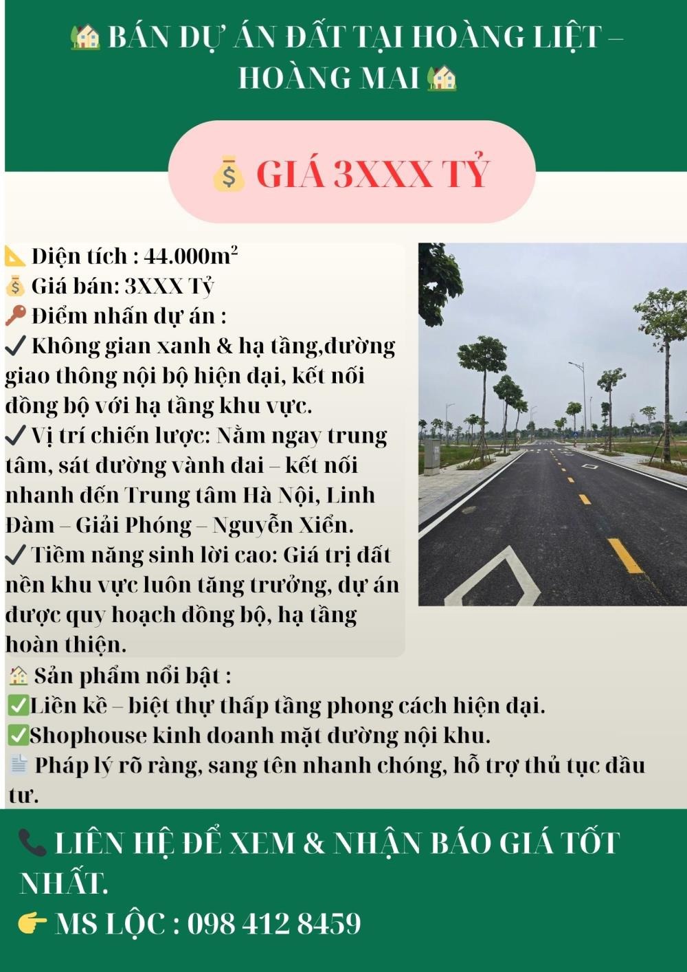 Bán Dự Án Đất Hoàng Liệt, Hoàng Mai - Vị Trí Vàng, Tiềm Năng Sinh Lời Cao