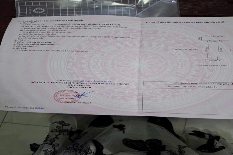 1.63 tỷ 100.6m2 Kim Đới 2 Hữu Bằng Zalo 0567222555