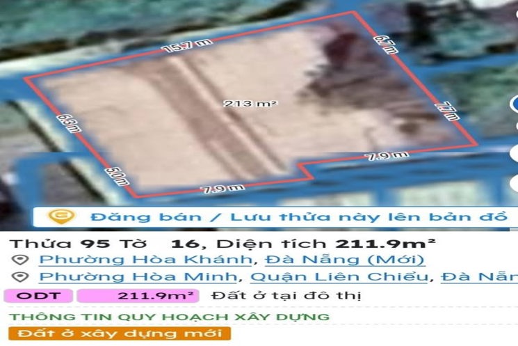 CỰC HIẾM – BÁN DÃY TRỌ 9 PHÒNG – DT KHỦNG 212M², HÒA MINH – GIÁ SỐC CHỈ 22,5TR/M²