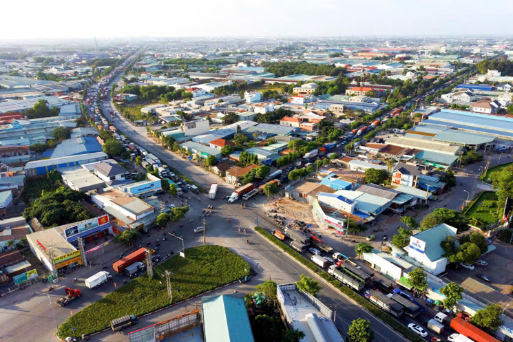 BÁN ĐẤT GIÁ RẺ  NGAY NGÃ TƯ ĐƯỜNG MỸ PHƯỚC TÂN VẠN 1088M2 GIÁ 25 TỶ