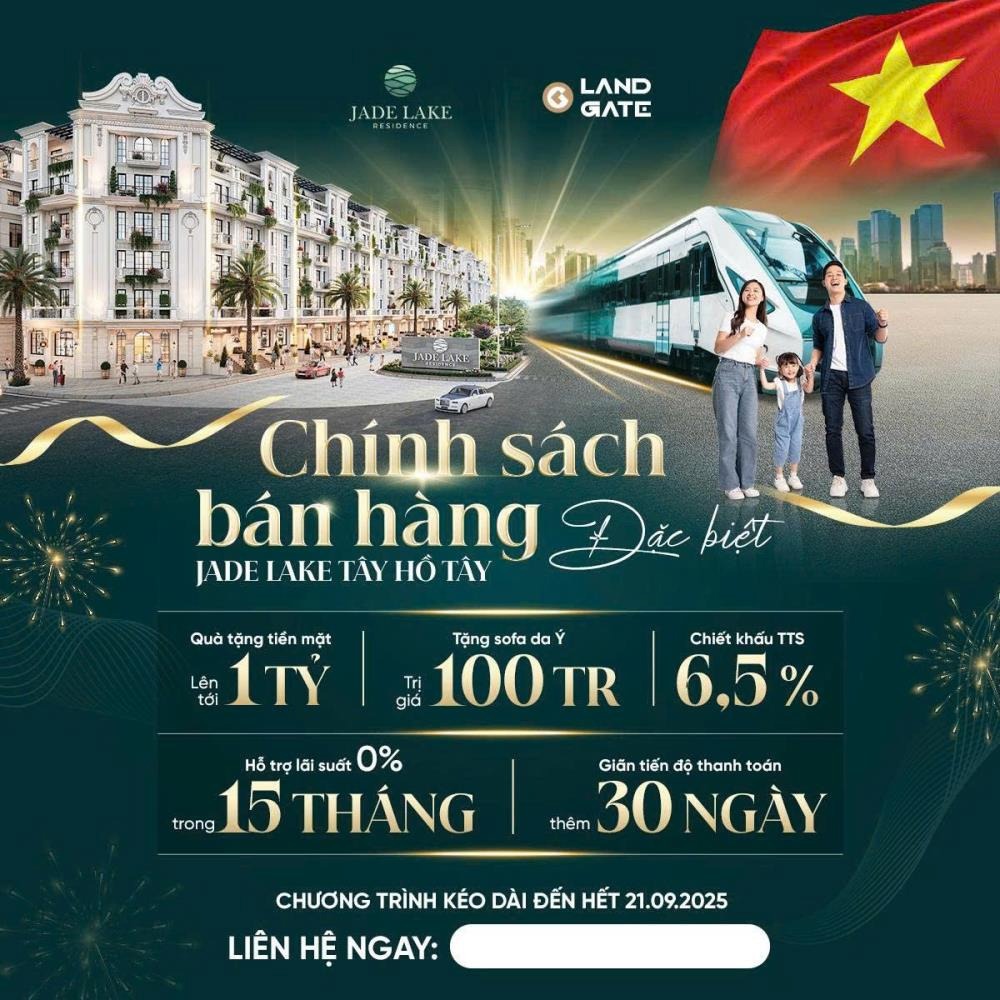 Jade Lake Residence Tây Hồ Tây: Đầu Tư Vàng 2025 - Tăng Giá Vượt Trội