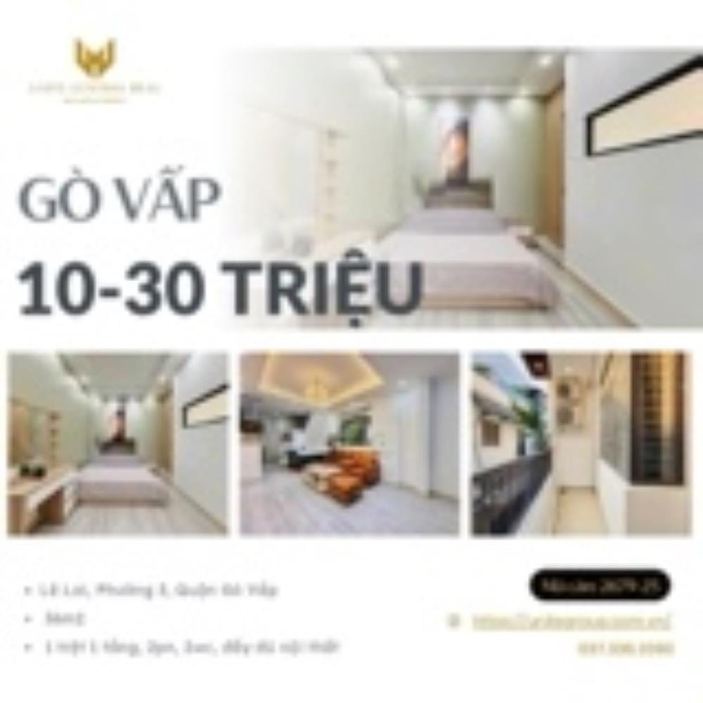 Cho Thuê Nhà Gò Vấp Full Nội Thất: Giá Từ 10-30 Triệu - 2-4 Phòng Ngủ