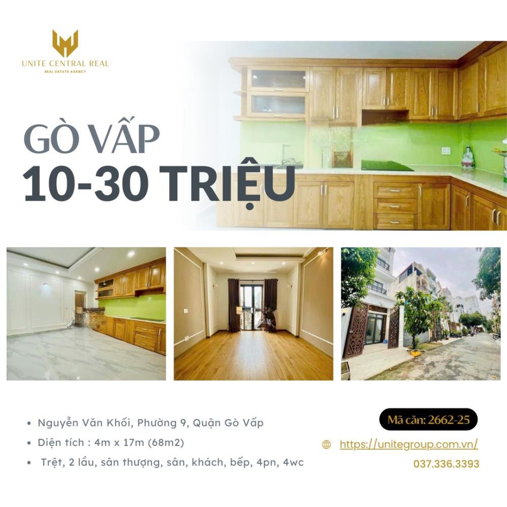 Cho Thuê Nhà Gò Vấp Full Nội Thất: Giá Từ 10-30 Triệu - 2-4 Phòng Ngủ