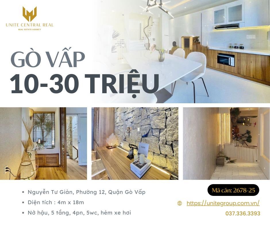 Cho Thuê Nhà Gò Vấp Full Nội Thất: Giá Từ 10-30 Triệu - 2-4 Phòng Ngủ