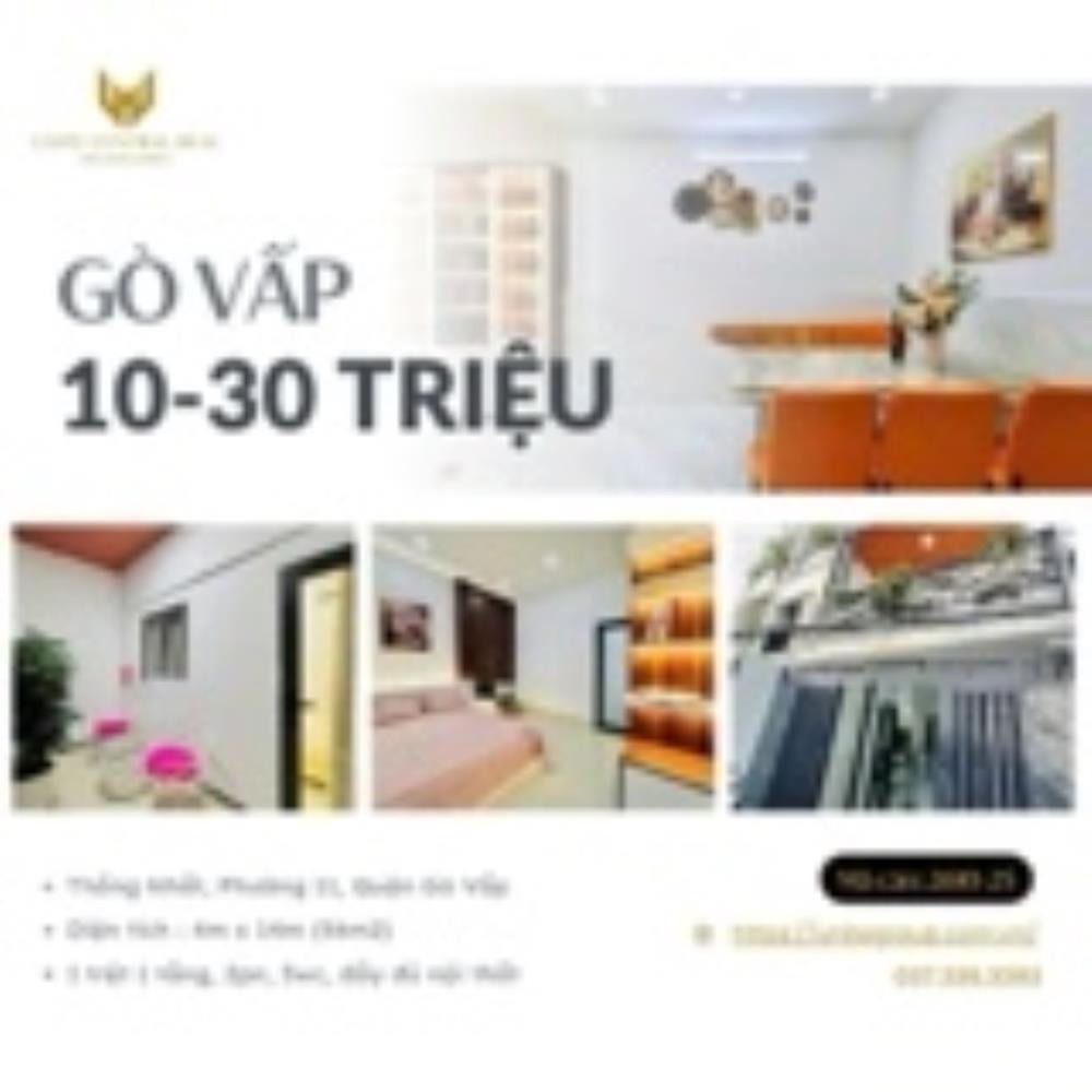 Cho Thuê Nhà Gò Vấp Full Nội Thất: Giá Từ 10-30 Triệu - 2-4 Phòng Ngủ