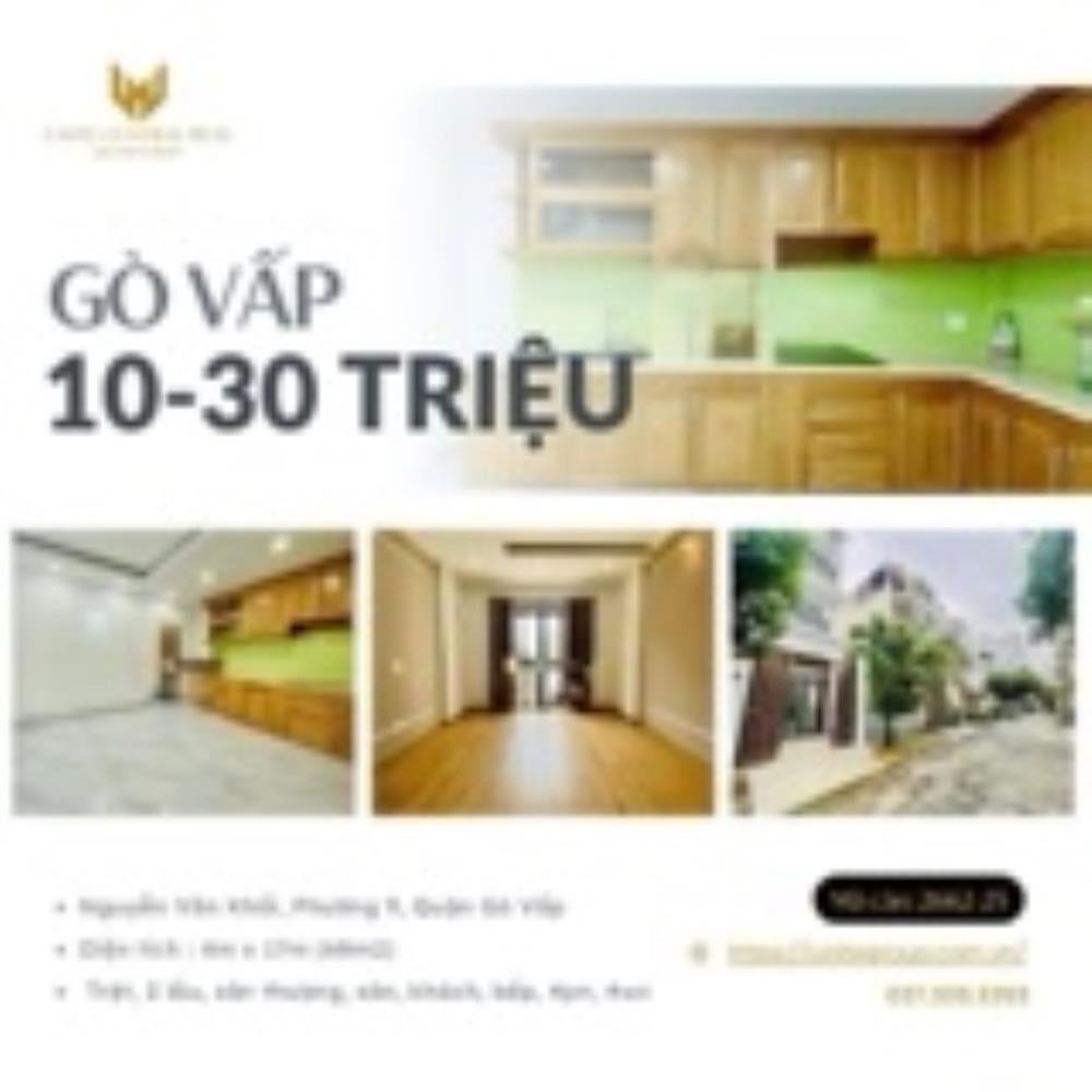 Cho Thuê Nhà Gò Vấp Full Nội Thất: Giá Từ 10-30 Triệu - 2-4 Phòng Ngủ