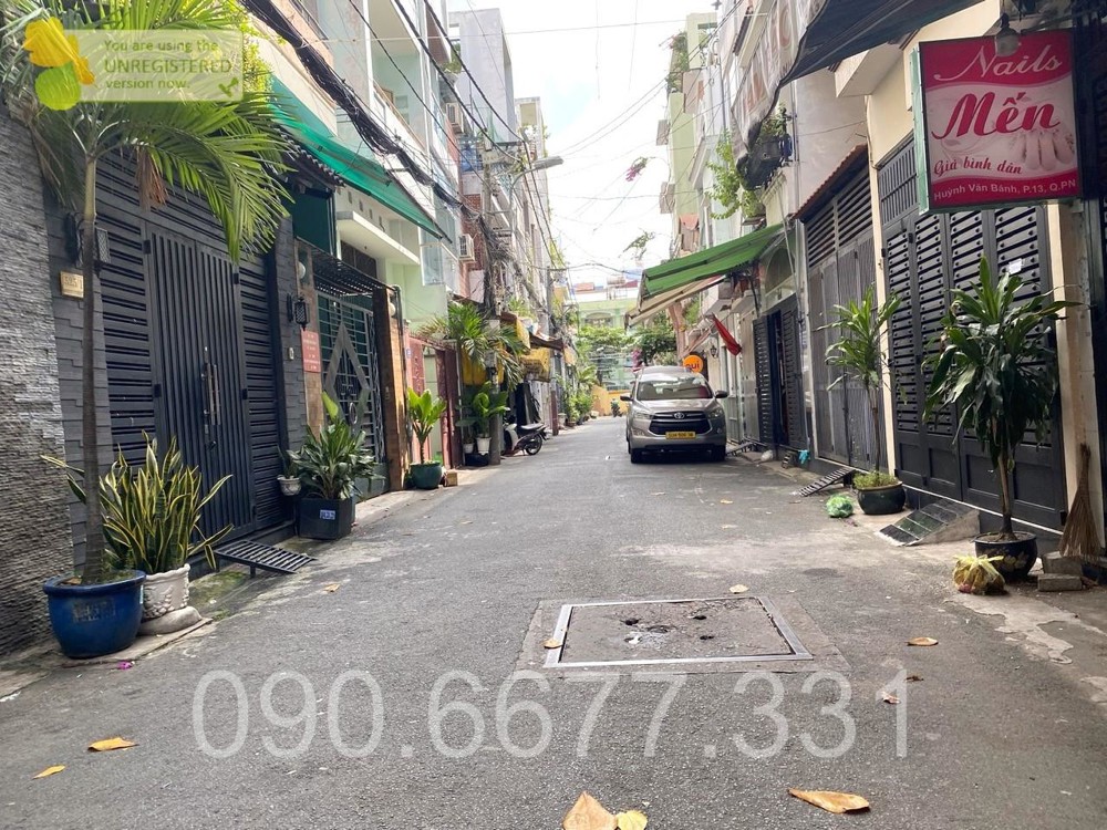 PHÚ NHUẬN - HẺM NHỰA 6M XE HƠI TRÁNH THÔNG HUỲNH VĂN BÁNH TRƯỜNG SA - NGANG GẦN 5M VUÔNG VỨC