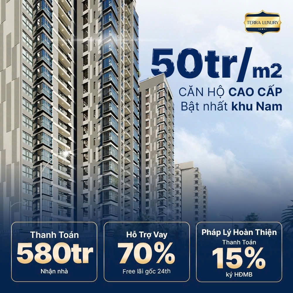 Terra Luxury Khang Nam: Sở hữu căn hộ cao cấp chỉ từ 570tr