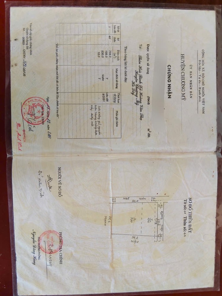 CHÍNH CHỦ BÁN LÔ ĐẤT ĐẸP 704M TẠI HOÀNG VĂN THỤ-CHƯƠNG MỸ-HÀ NỘI